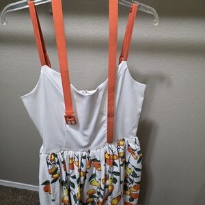 Pinup Girl White Oranges Dress